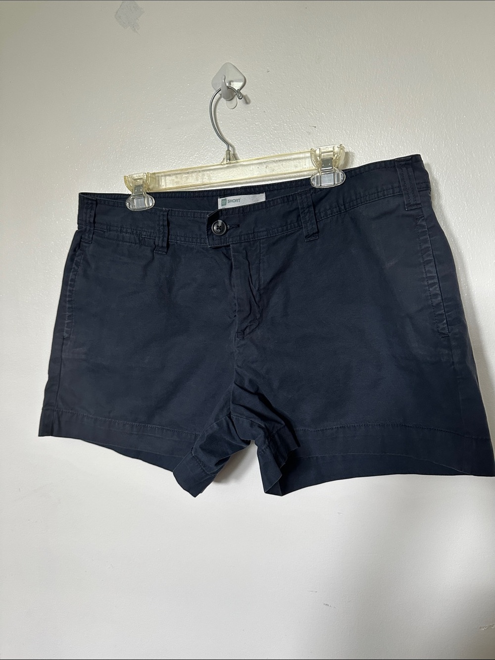 GAP Women's Dark Navy Cotton Bermuda Shorts
